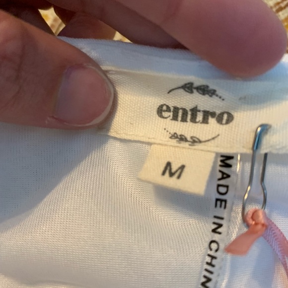 NWT Entro Embroidered Detail Button Dress - Picture 6 of 7